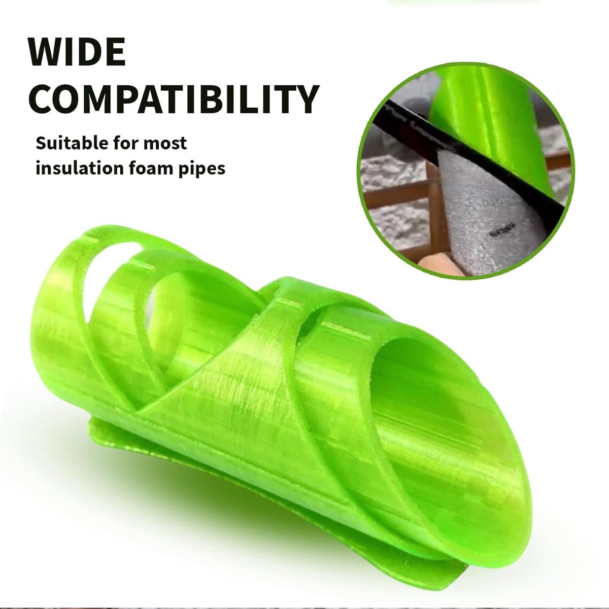 Foam Cutter - 3-piece - Styrofoam Cutters - Foam Cutter - for handmade foam - Precise Cuts Pipe Insulation Jacket - Styrofoam Shapes - Pipe Insulation Foam — image 2