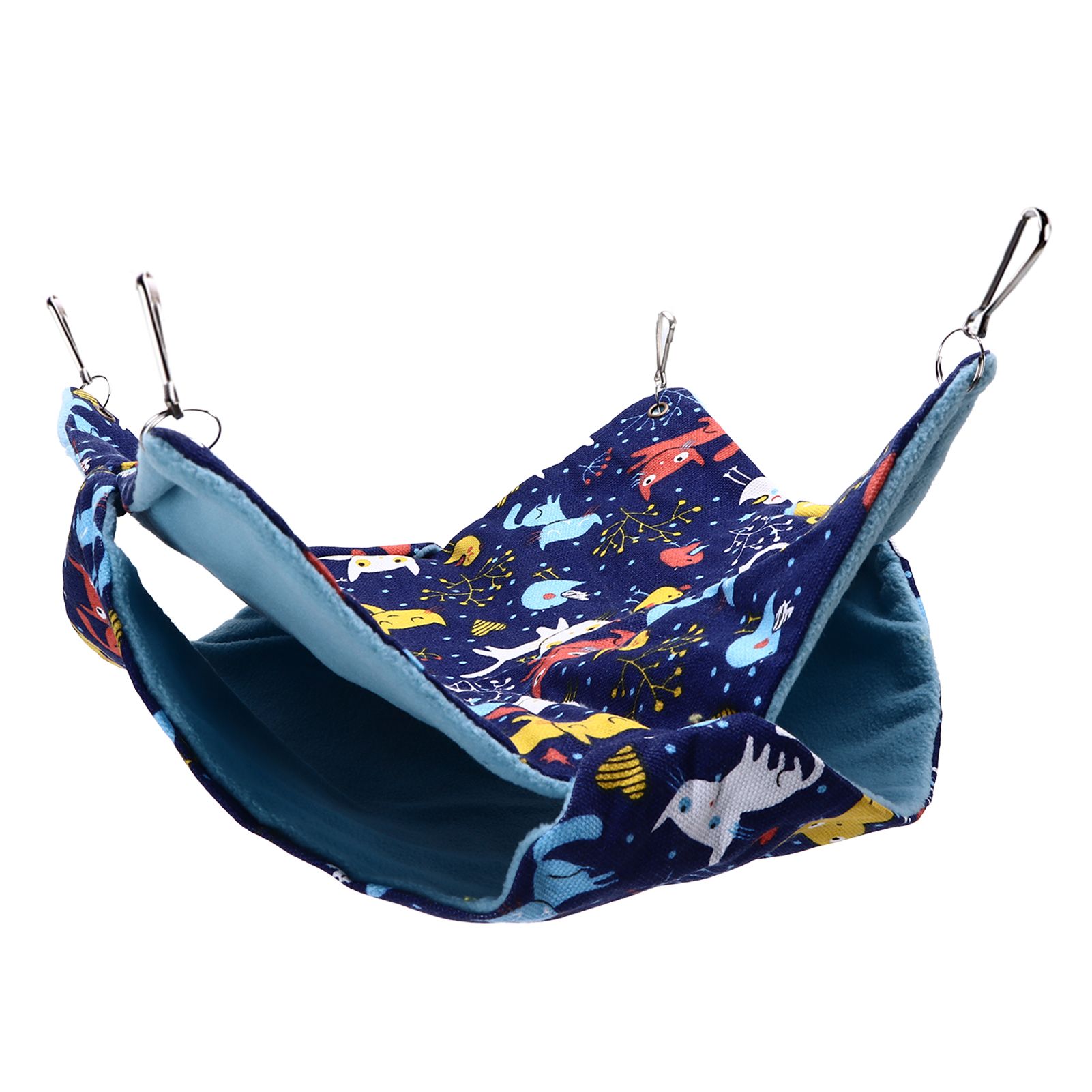 Pet Double Layer Warm Hammock Safe Warm Foldable Hanging Pet Sleeping Bag for Small Pets Hamster โ image 4