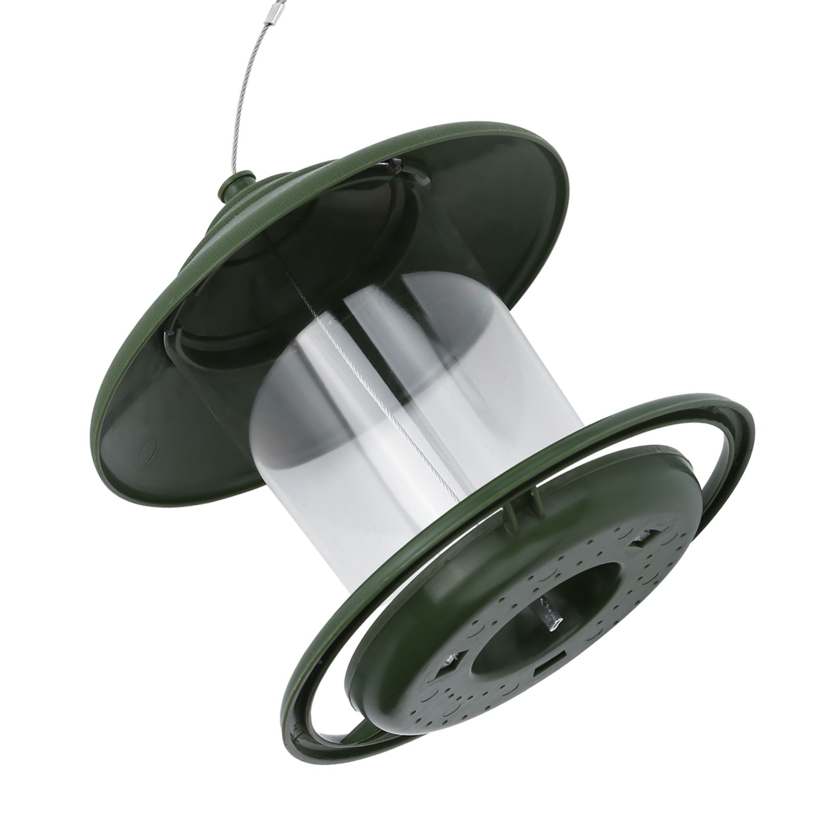 Outdoor Hanging Bird Feeder Plastic Food Container Birds Feeding Tools for Garden Yard — image 2