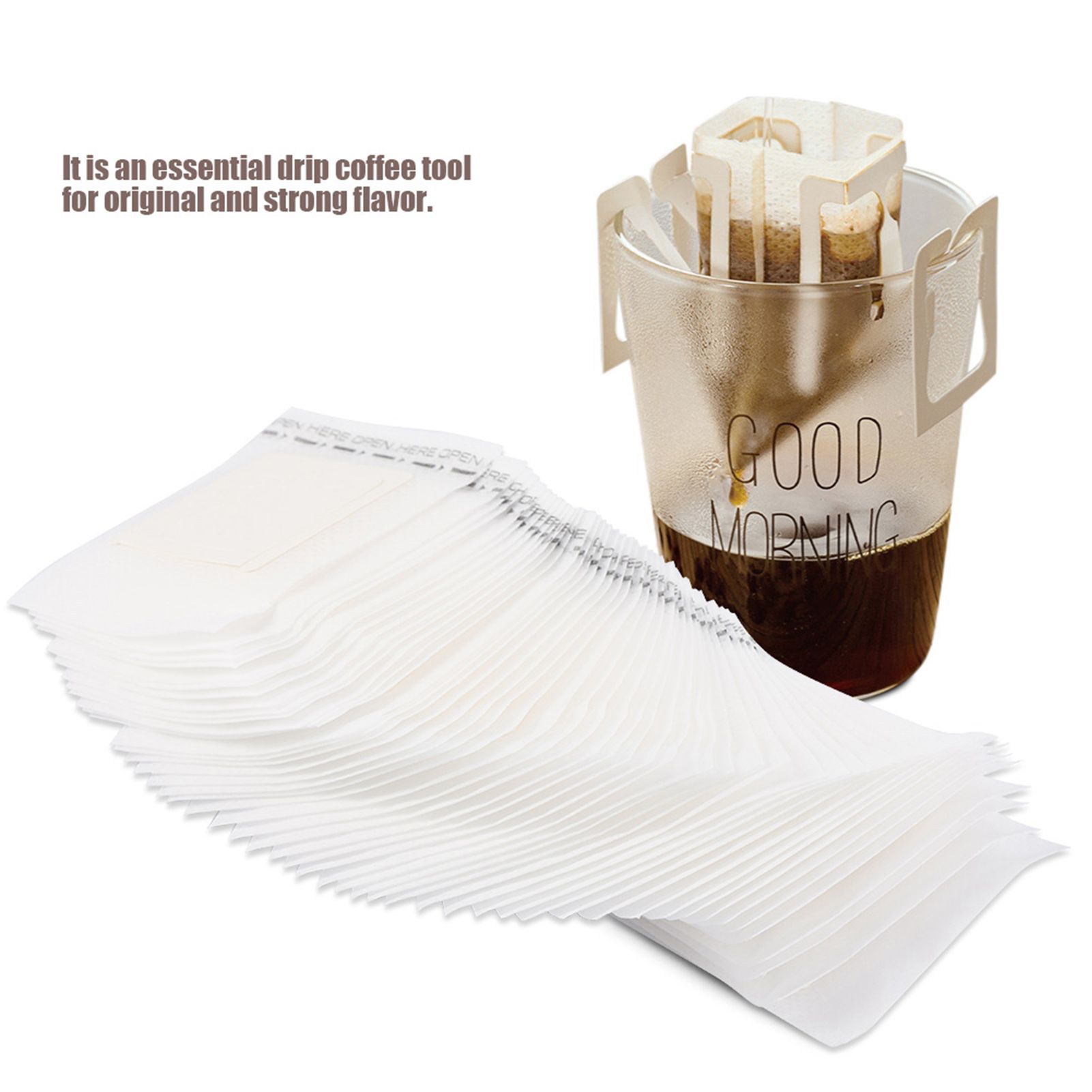 50pcs Set Drip Bags Hanging Cup Disposable Filter NOn woven Coffee Tea Making Tool โ image 5