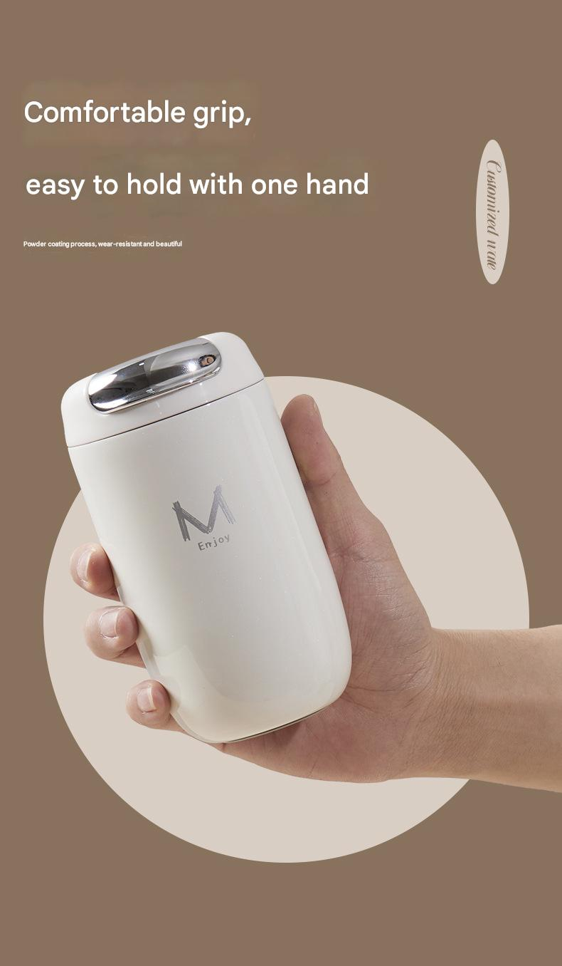 Green Premium 316 Stainless Steel Coffee Tumbler - 350ml Vacuum Insulated Travel Mug with Sip Lid, Leak-Proof Egg Shape Design, Hot & Cold Beverage Cup for โ image 3