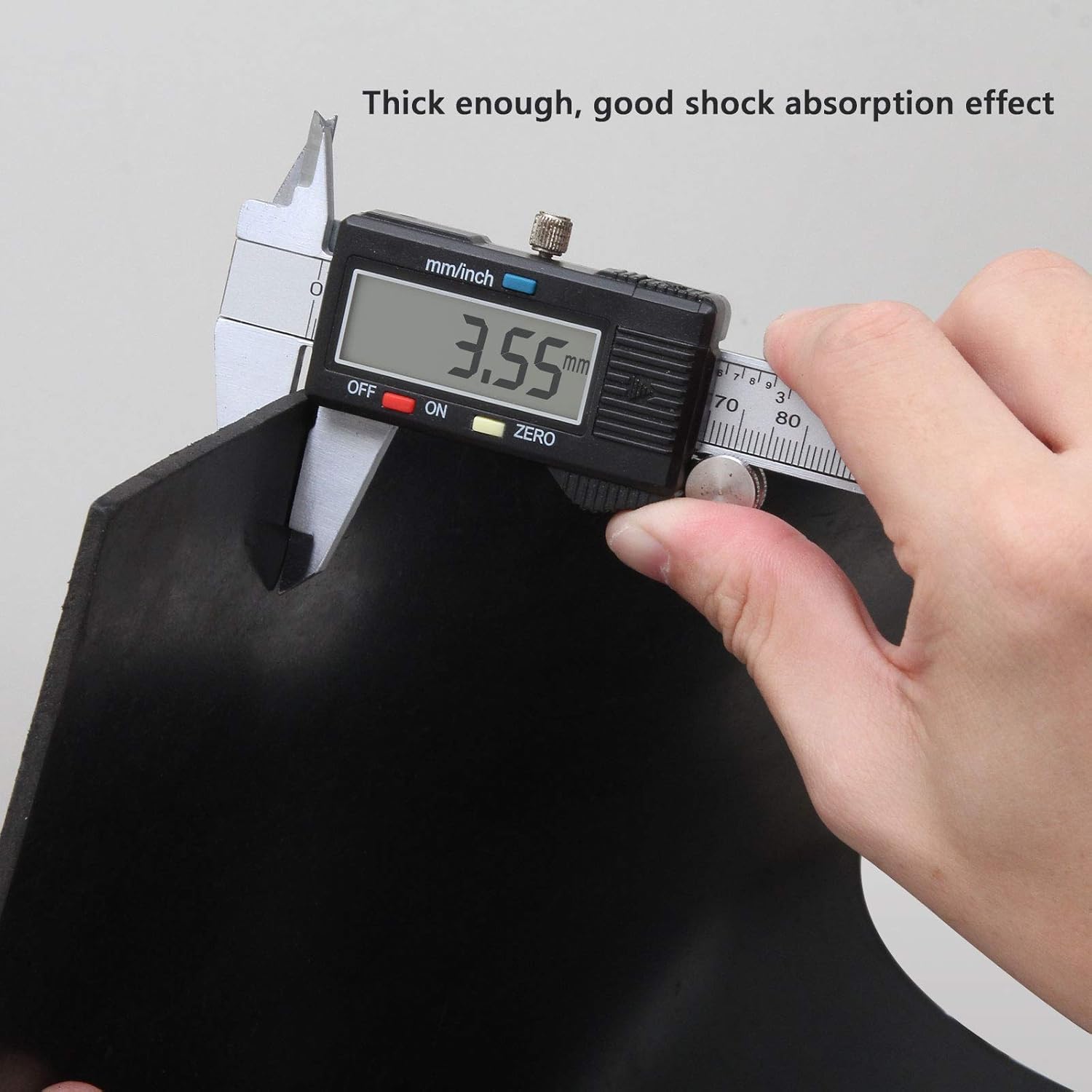 Neoprene Rubber Sheet 1/8" Thick x 16" Wide x 30" Long, Solid Rubber Sheets, Rolls & Strips for Gaskets Material, Pads, Crafts, Weather Stripping, Flooring — image 2