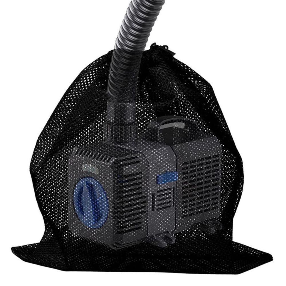 Pump Filter Mesh Bag Mesh Anti-Clog Pump Barrier Bag with Drawstring Reusable Pond Pump Protector Pump Filter Accessories โ image 3