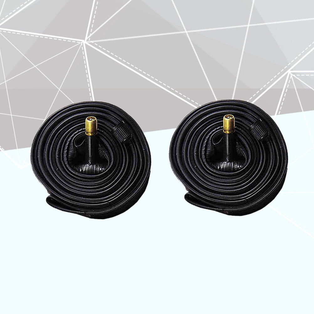 Worgeous Black Rubber Tube for Cycling Use Made from Butyl Material 2pcs 26 × 1.5