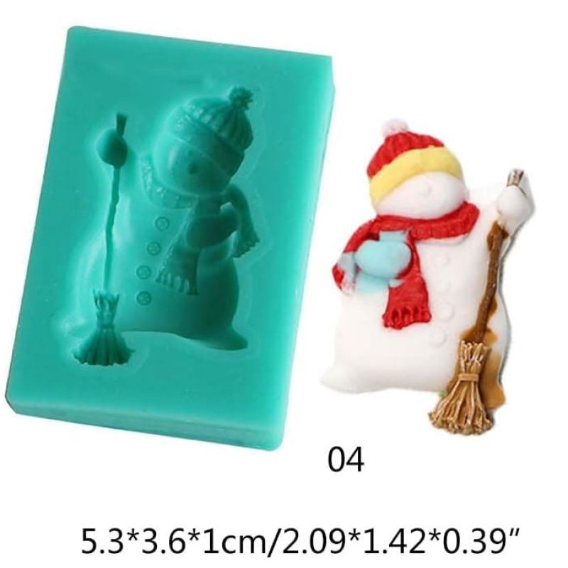 Silicone Mousse Christmas Themed Silicone Material Molds Chocolate Mold Baking Accessories For Baking Cake Christmas Fondant Molds โ image 2