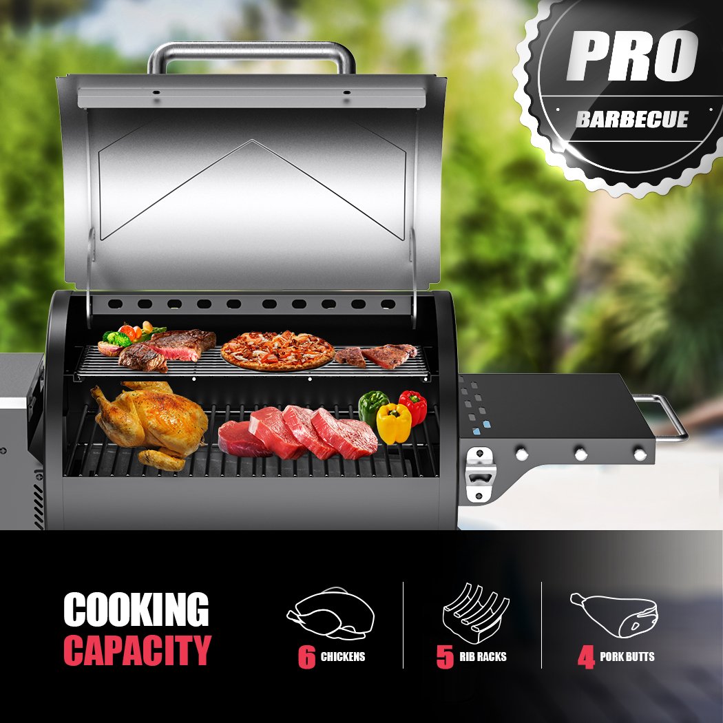 Asmoke AS500N-2 WOOD PELLET GRILL SILVER — image 5
