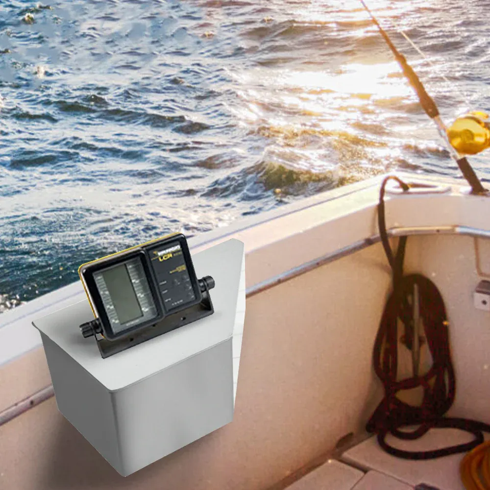 Side Console Boat Switch Panel Sounder Mount Alloy Bracket Fish Finder Mount Oxidation Aluminium — image 4