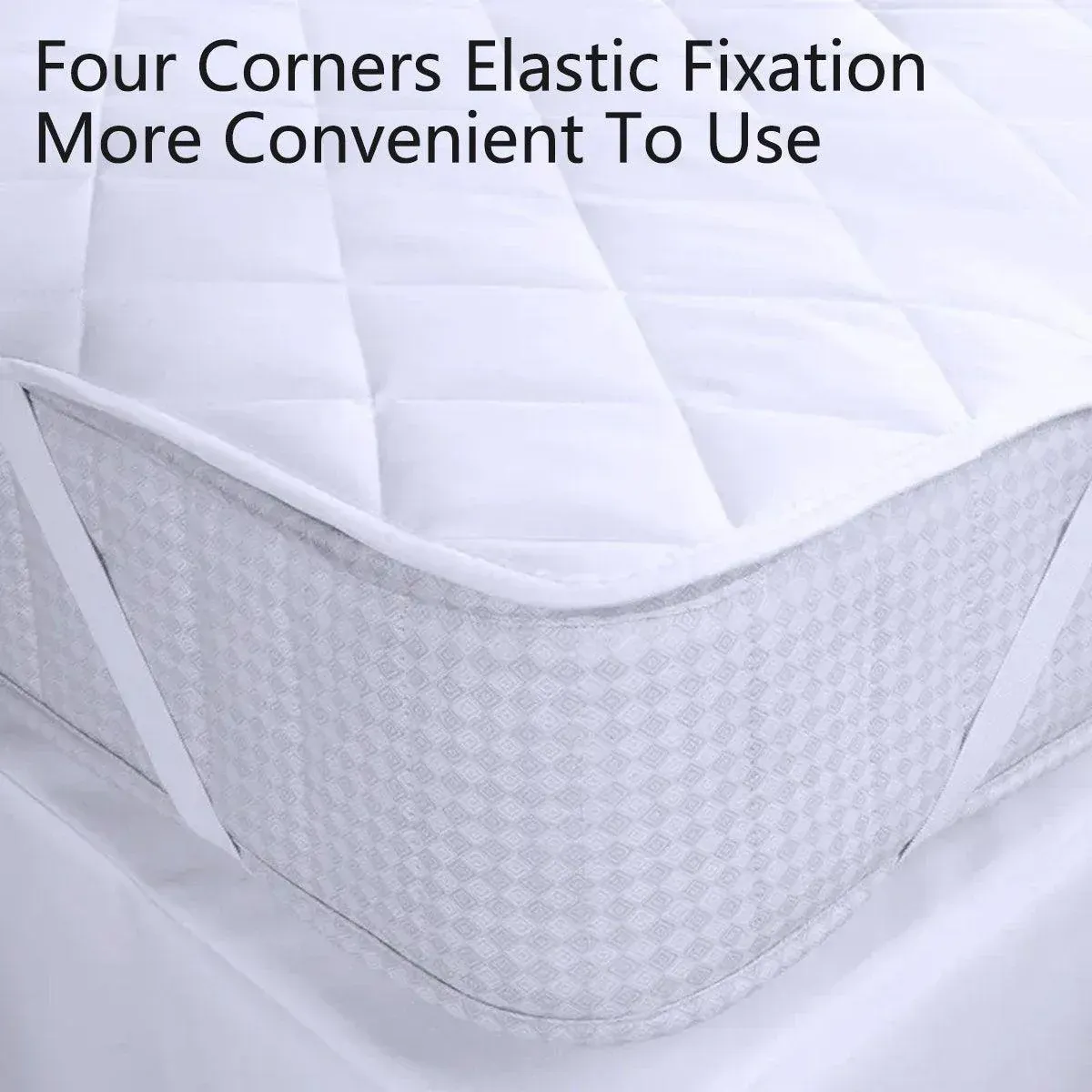 Hotel Mattress Comfort Pads Fabric Bedding Topper Mattress Protectors Cover - 137x190cm-Plain — image 6
