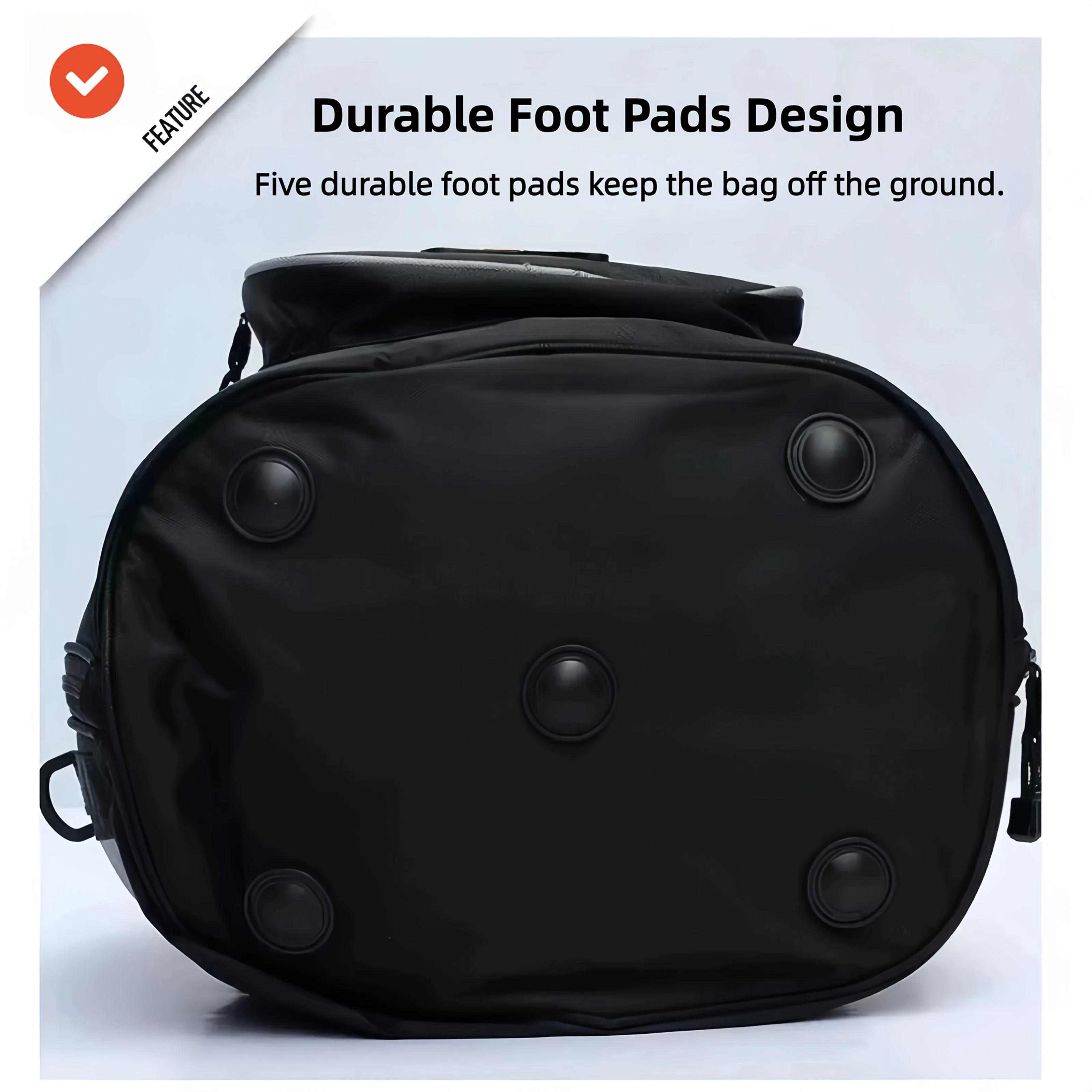 Black White motorcycle shoulder bag โ image 4