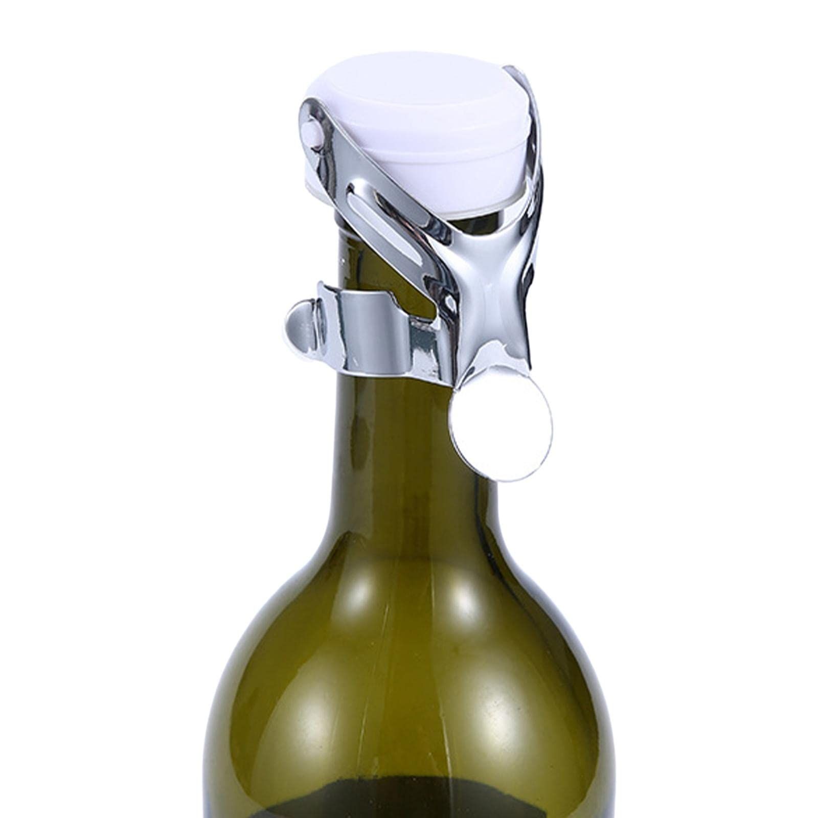 4 pcs Humanoid Wine Cork Wine Bottle Stoppers Beverage Preservation Tools Vacume Sealer Stainless Steel Trim Wine Sealing Plug โ image 2