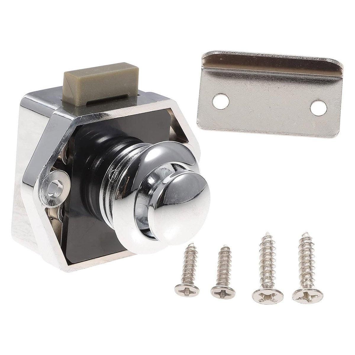 5PCS Cabinet Door Lock Push Button Latch Small Hanger Lock for Camper Caravan — image 2