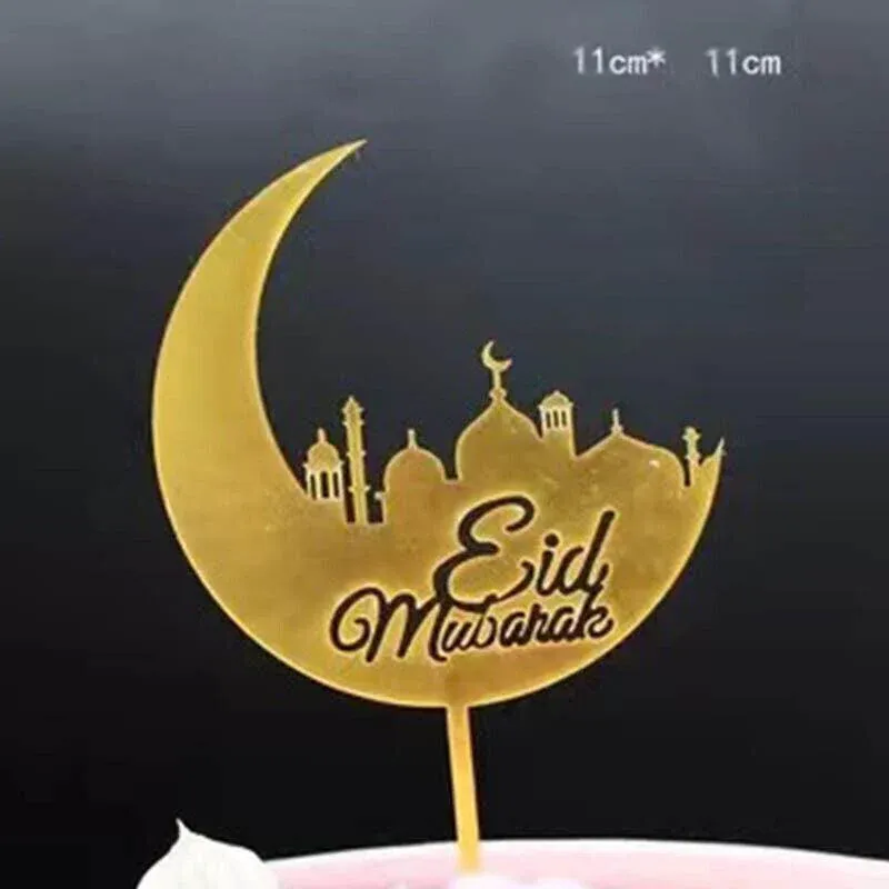 Happy Birthday Acrylic Cake Topper Cake Decoration Golden Silver Party - Gold-Z7 Acrylic — image 3