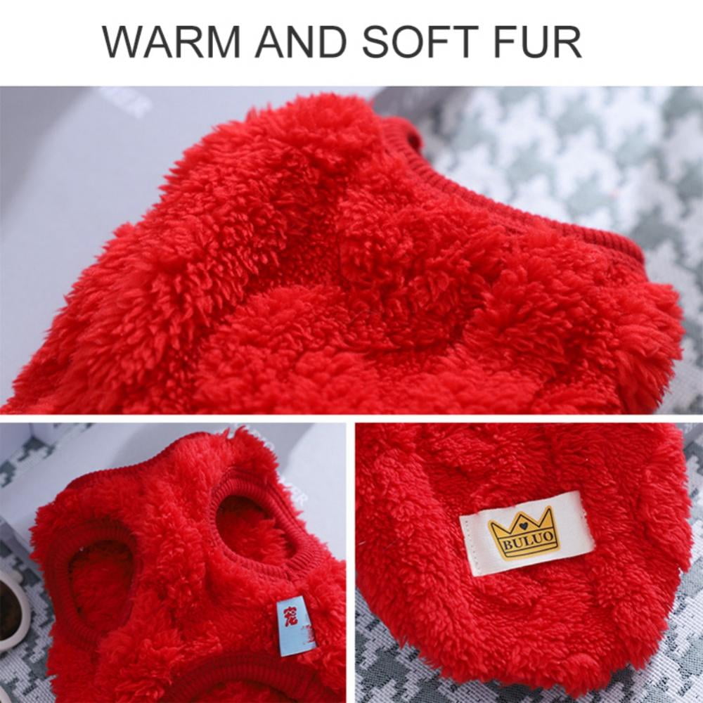 Cat Sweaters Kitty Sweater for Cats Knitwear,Small Dogs Kitten Clothes Male and Female,High Stretch,Soft,Warm Dog Clothes for Small Dog and Cat Winter XL Red — image 2