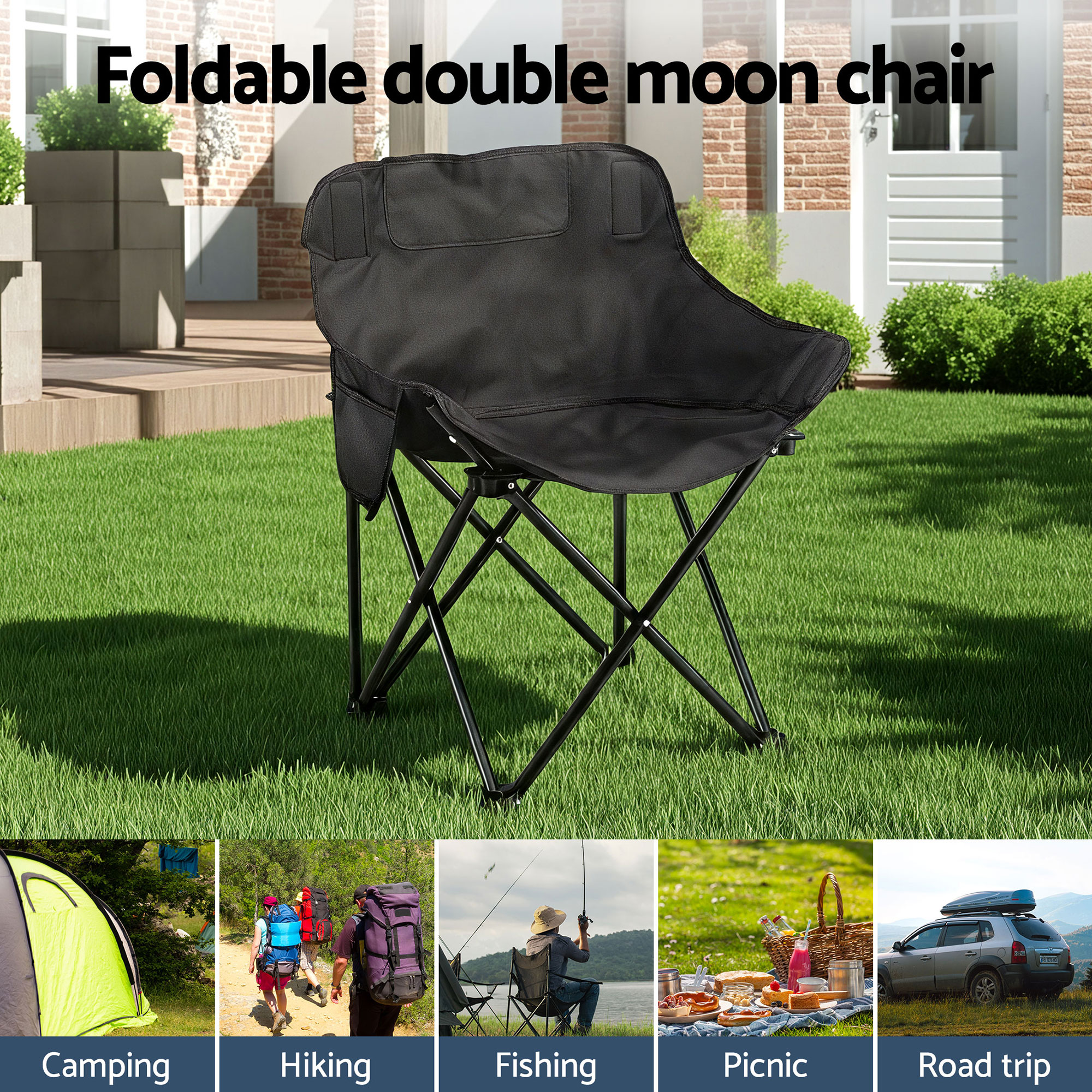 Weisshorn 7pc Camping Table Chair Set Outdoor Folding Aluminium Portable Picnic — image 4