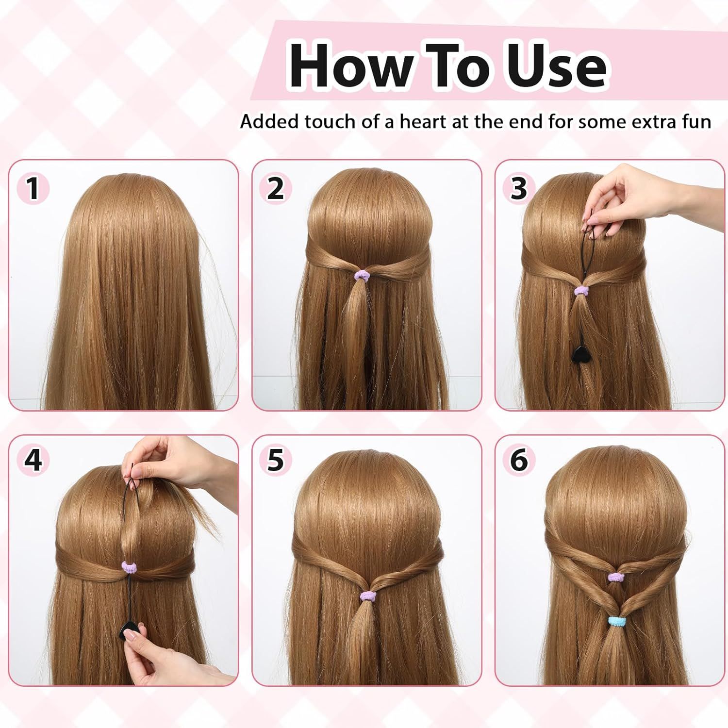 12 PCS Quick Hair Beader Tool, Black Beaders for Braids, For Girls Women Ponytail Hair Styling Braiding Accessories Supplies β image 3