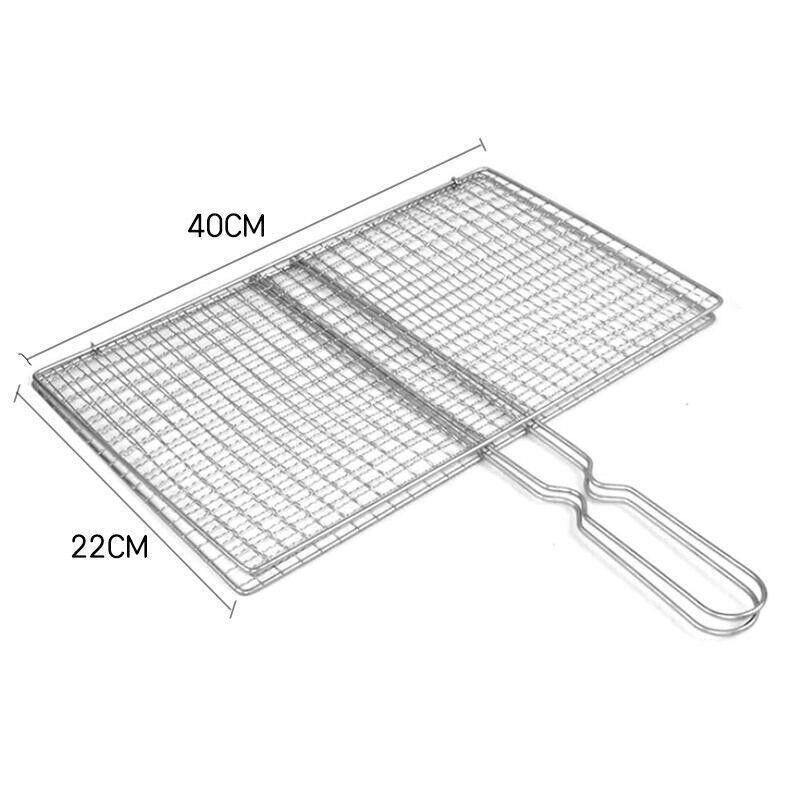 Bbq Fish Grilling Basket Grill Camping Net Meat Vegetable Cooking Kitchen Tool — image 3