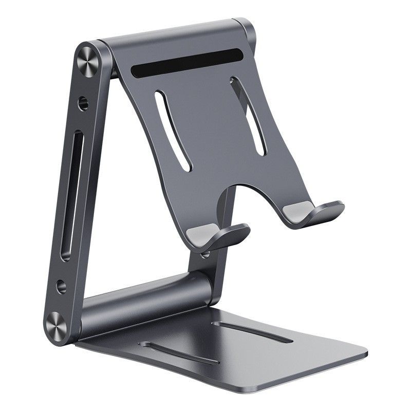 Metal Phone Stand This is spring K53 Rotating Desktop K54 all-metal rotating bracket-aurora silver โ image 5