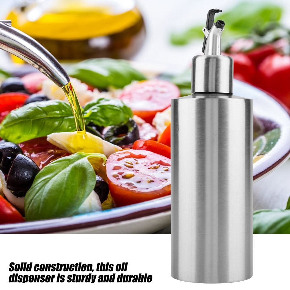 550mL Stainless Steel Oil Bottle Vinegar Sauce Dispenser Container Home Kitchen Supplies(B) โ image 3