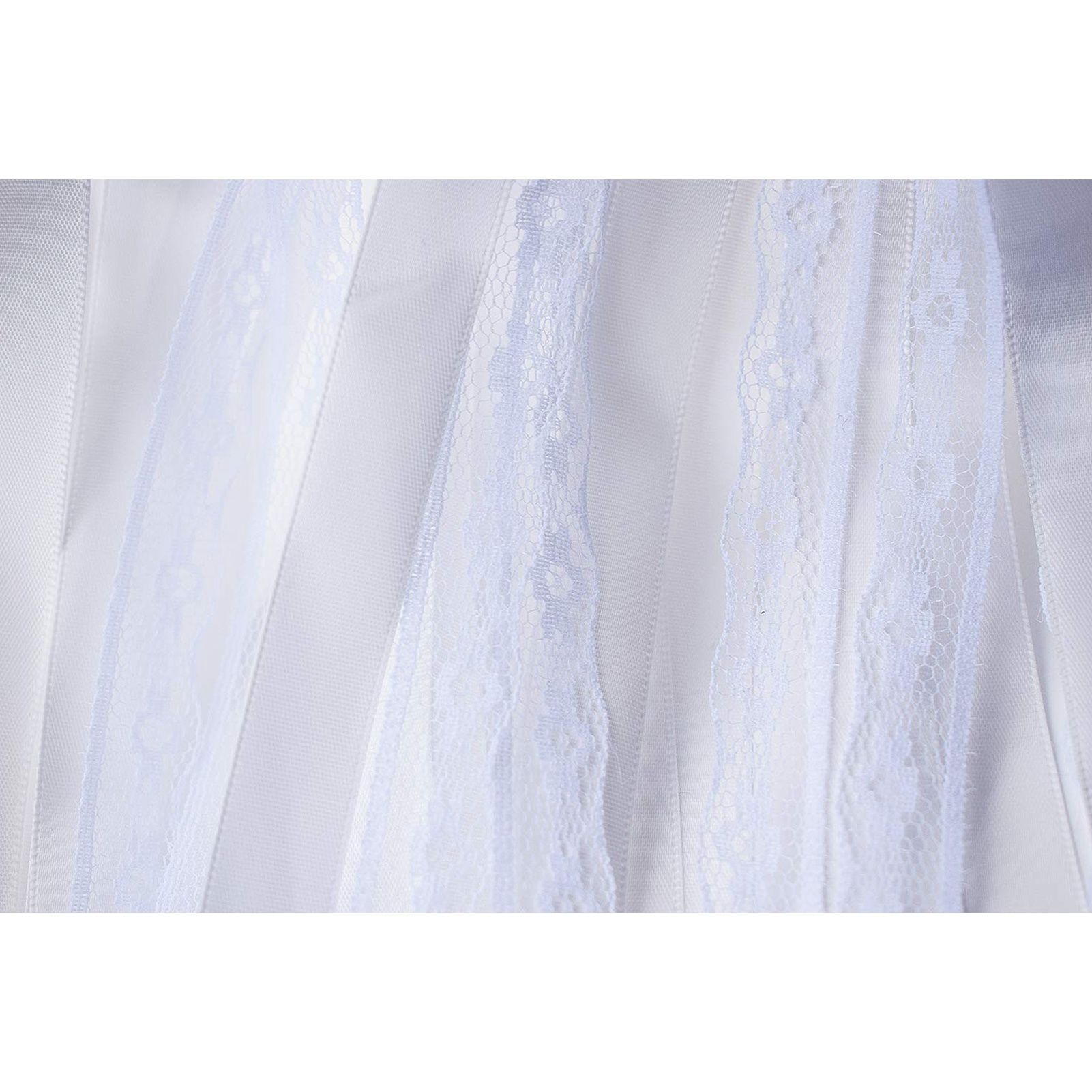 Lace Ribbon Fairy Wand Streamer Stick with Bell Ribbon Magic Wand Decoration for Lawn Wedding Festival Party — image 3