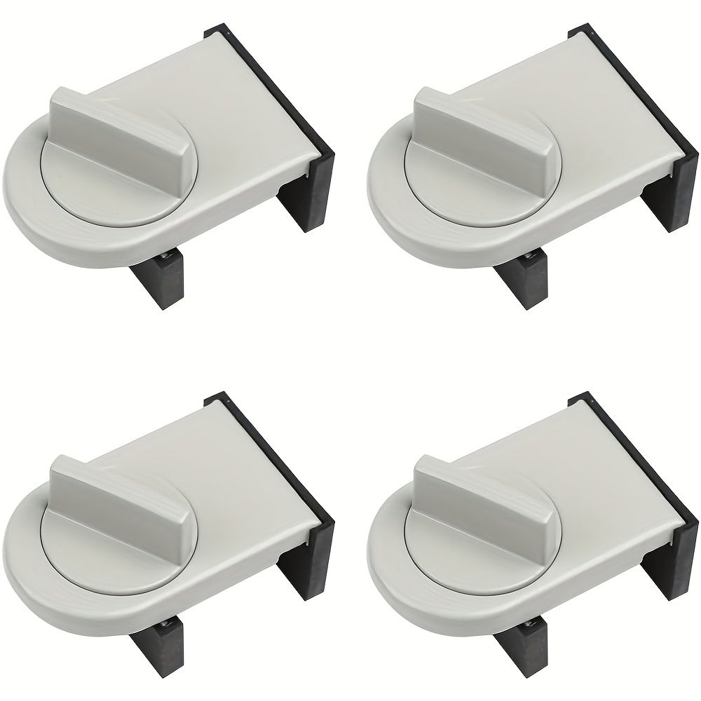 Window Lock Stopper 4pcs Set, Anti-theft Window Stopper, Safety Lock with Key for Sliding Doors and Windows 4pcs