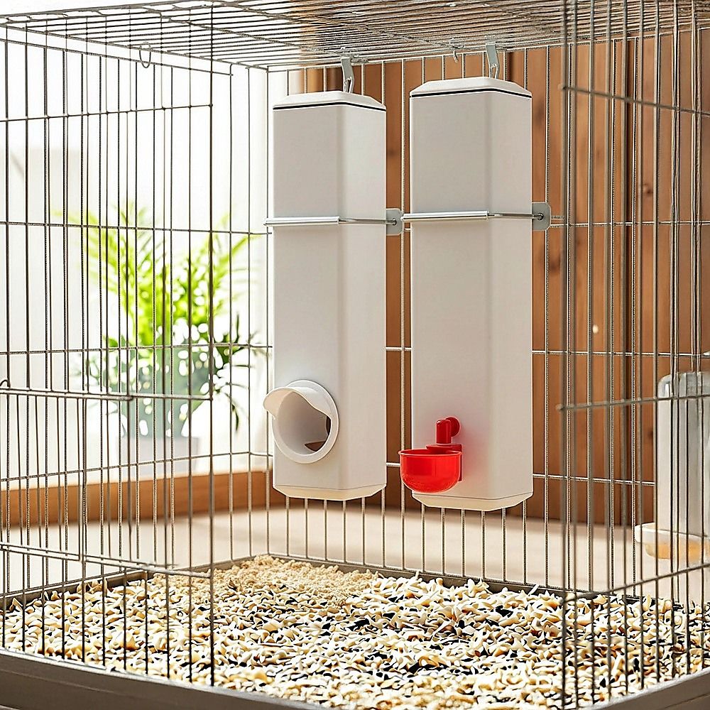 Chicken Bird Feeder Water Dispenser Automatic Waterer Poultry Food Drinker 4L โ image 4