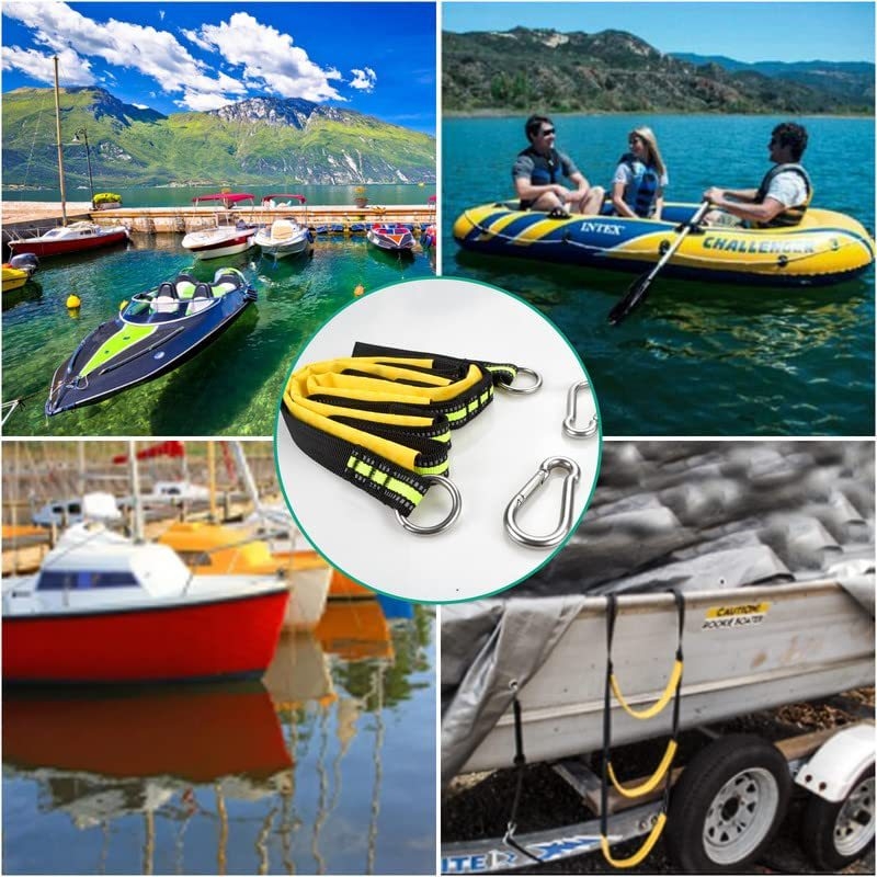 Boat Rope Ladder 4 Step Foldable Extension Compatible with Sailboat Kayak Swim Ladder Perfet — image 5