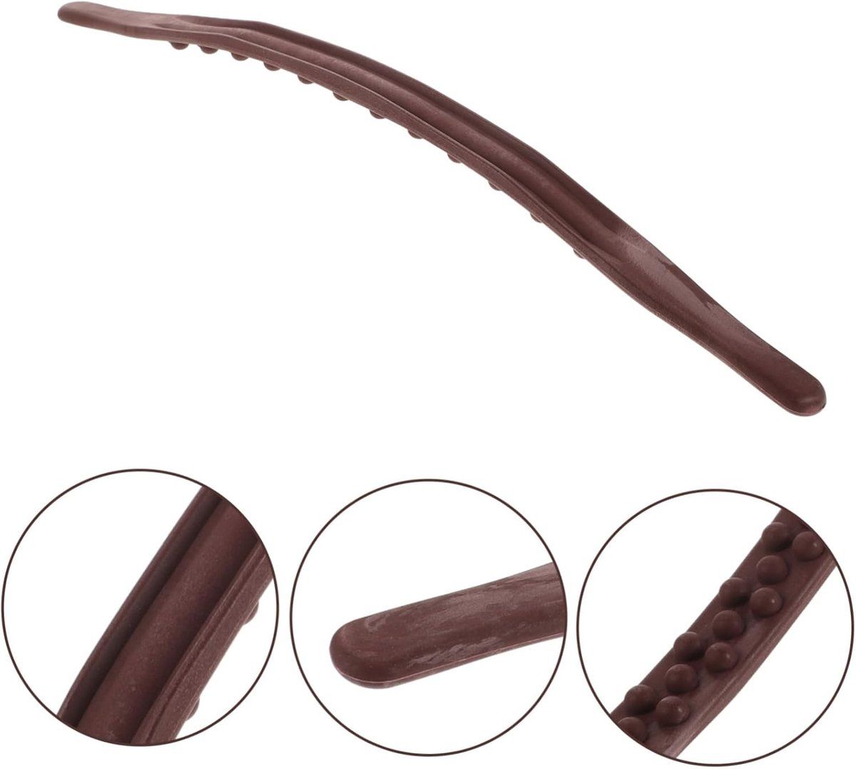Wooden massage roller with 31 beads, lymphatic drainage massage stick, Guasha and muscle relaxation tool, Handmade wooden body roller for back โ image 4