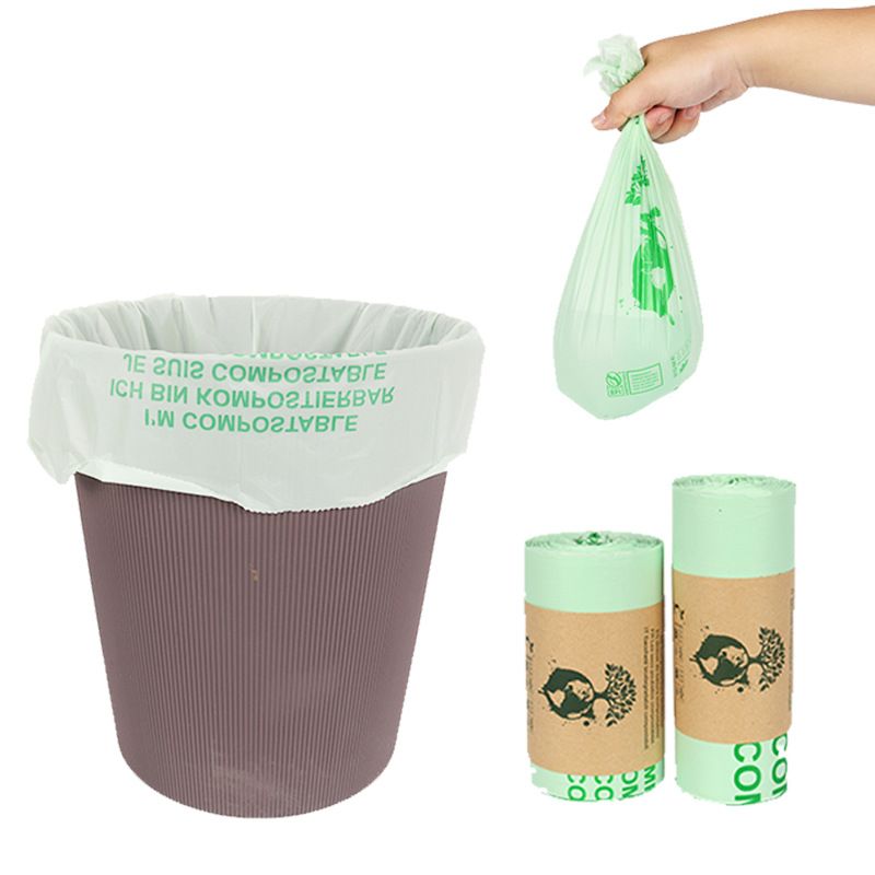 8L Compostable Food Waste Bags –50 Count Extra Thick Compost Bags for Countertop Bin, Eco-Friendly Small Trash Bags, Kitchen Scrap Storage — image 3