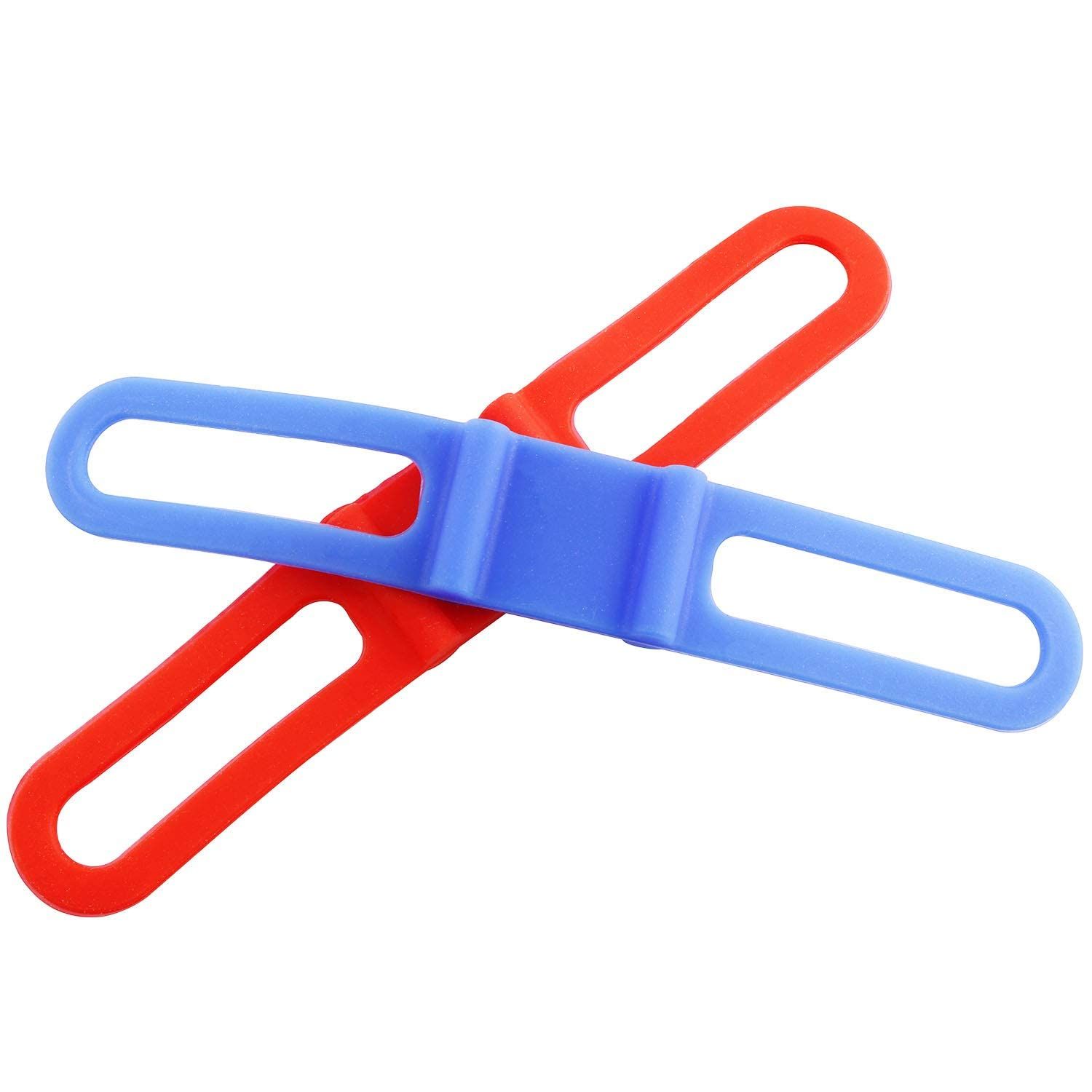 6PCS Multi-Function Bike Mount Tie Down Straps Bicycle Mobile Phone Fixed Mount Holder Accessories,Silicone Elastic Random Color โ image 2