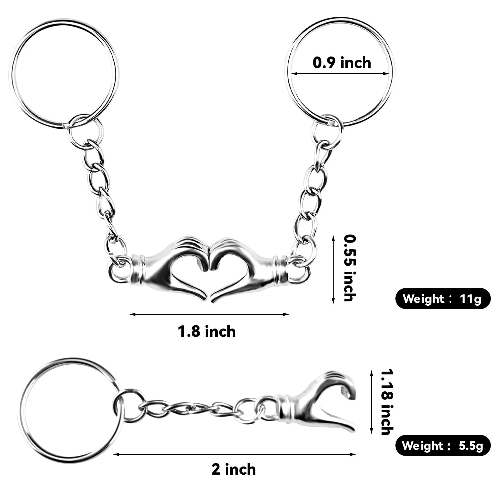 Cute Keychain for Boyfriend Funny Valentines Gifts, Matching Keychains for Best Friends Boyfriend Girlfriend, Cute Couple Gifts — image 4