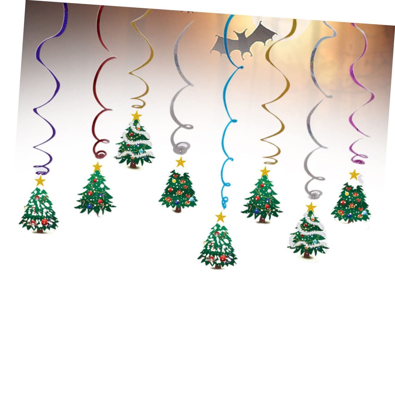 Swirl Decorations Christmas Tree Swirl Christmas Hanging Decorations Party Hanging Swirls Christmas Ornaments Swirls — image 2