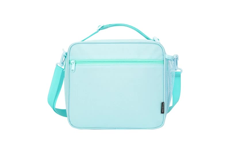 Orange Sparkling Rainbow Heart Insulated Lunch Bag for Kids - Portable School Lunch Box with Shoulder Strap — image 5