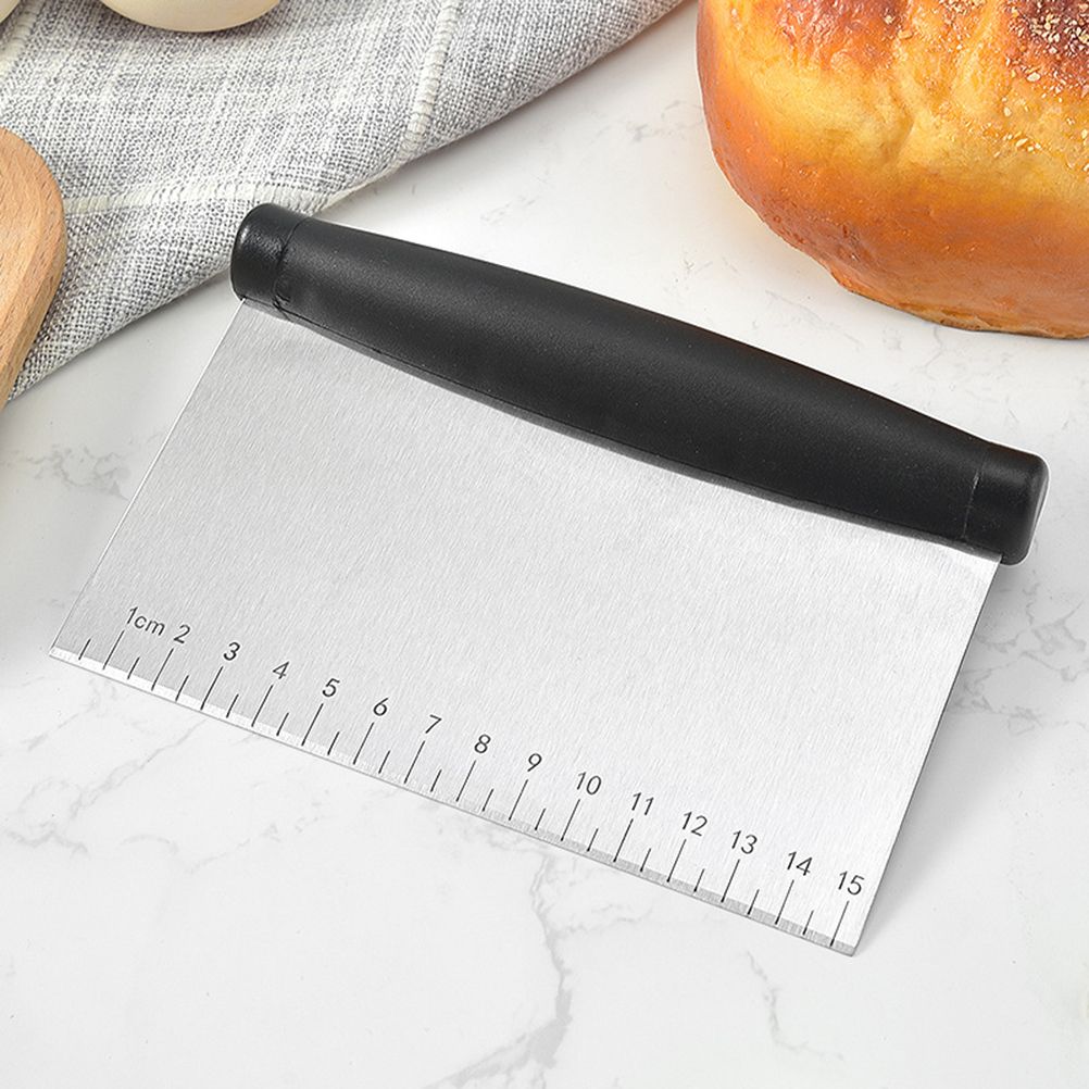Multi Purpose Bench Scraper Stainless Steel Pizza Dough Scraper Chopper Dough Cutter for Bread and Pizza Dough โ image 5