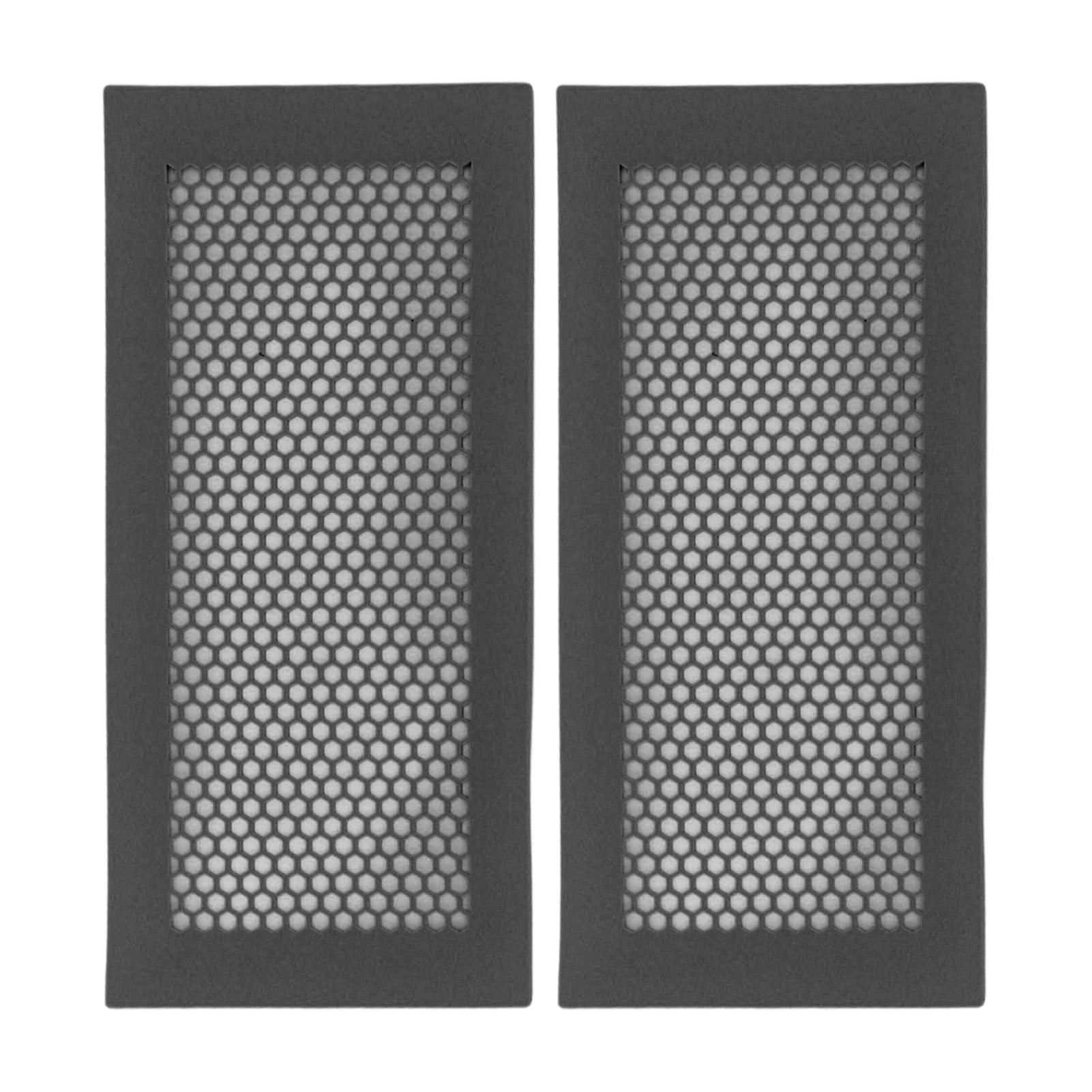 2Pcs Baby Proof Vent Cover Child Proof Safe Soft Silicone for Home Floor Catch Debris Hair Insect Black โ image 4