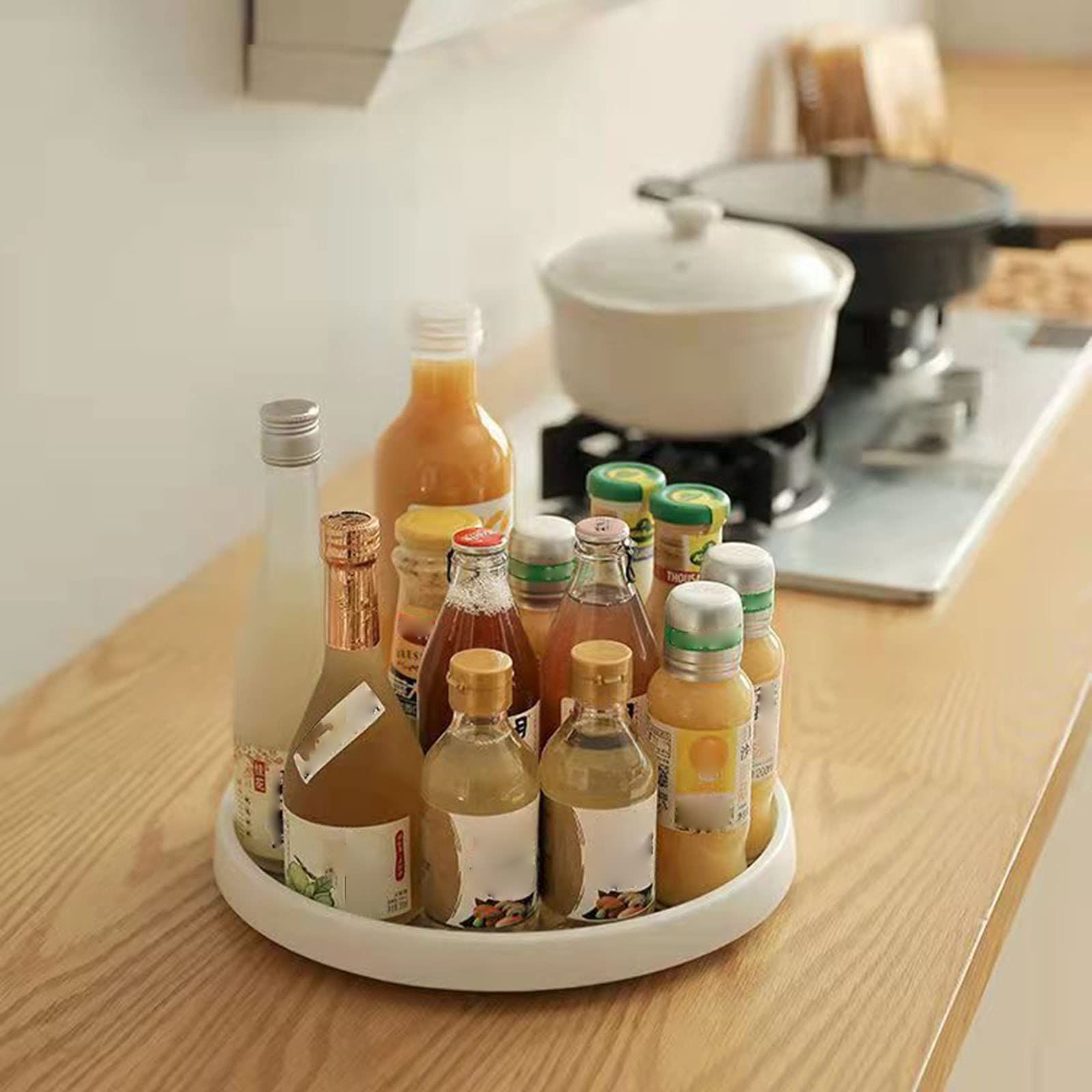 Multifunctional Rotating Kitchen Condiment Storage Turntable Seasoning Bottle Finishing Storage Rack Seasoning Rack Storage โ image 3