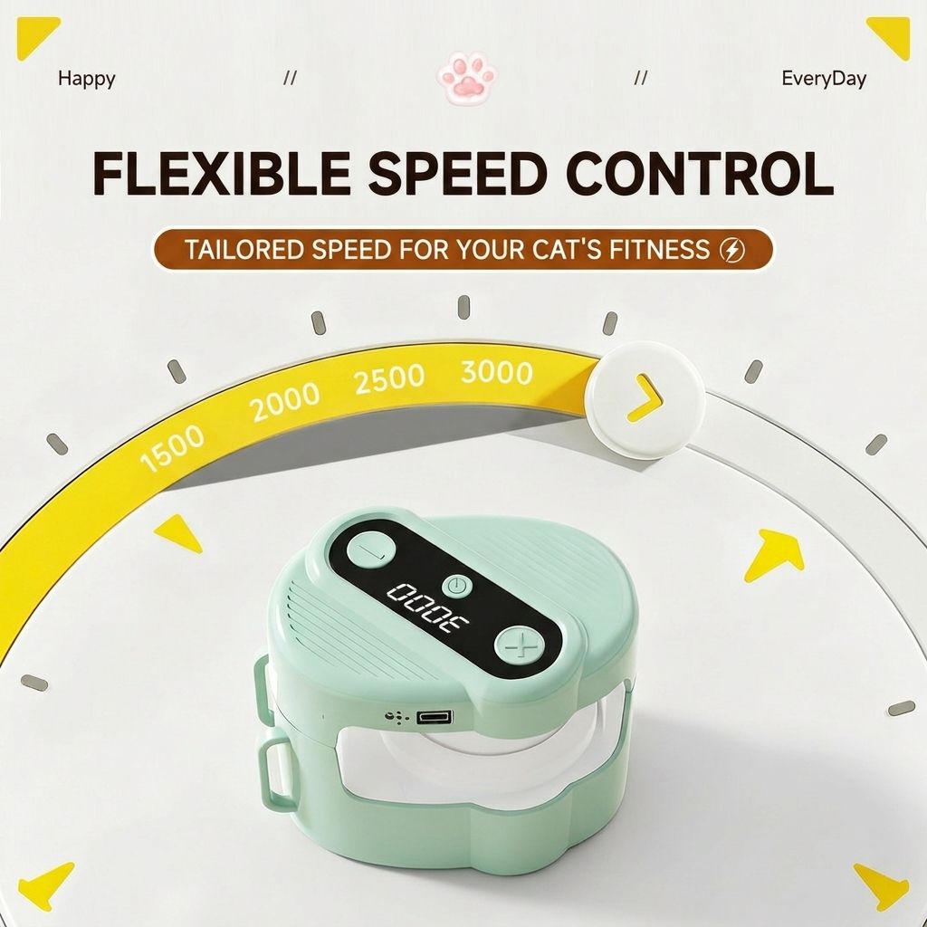 Interactive Rolling Cat Toy with Feather Wand Attachment – Auto-Moving Self-Play Ball for Indoor Cats, Smart Motion-Activated Chaser to Spark Hunting — image 6