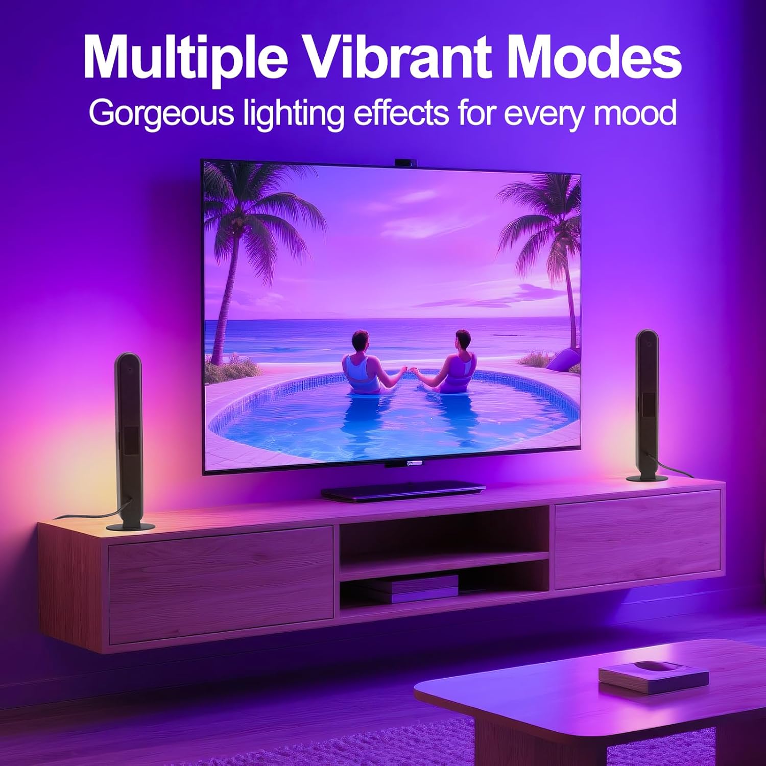 RGB light strip, smart LED light strip suitable for room size, three control modes, dynamic music synchronization mode, USB interface โ image 3