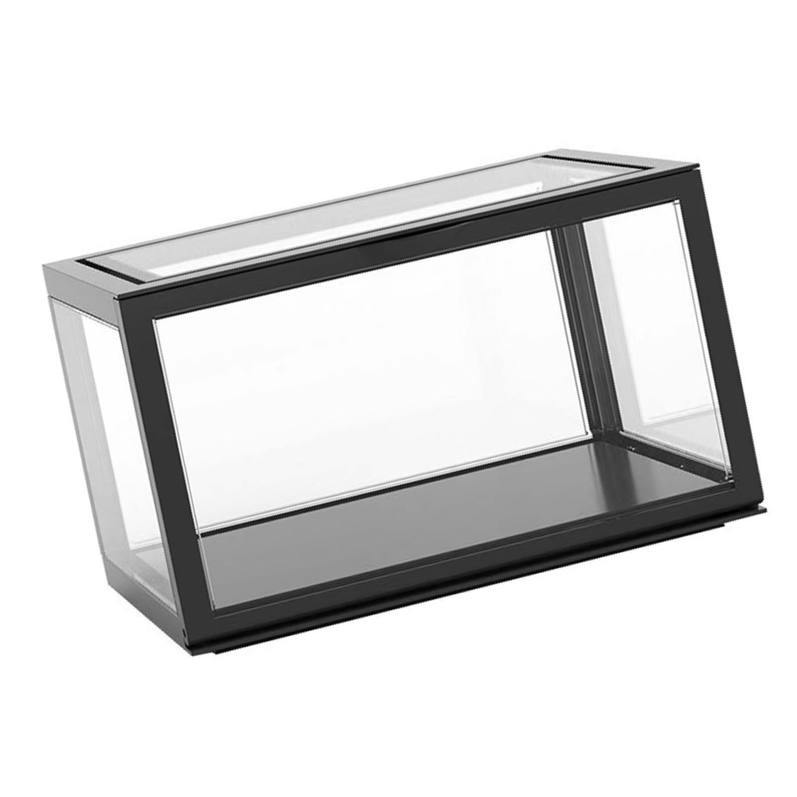 Figure Organizer Desktop Doll Acrylic Display Cabinet High Transparency Sealed Dustproof Show Case Black โ image 3