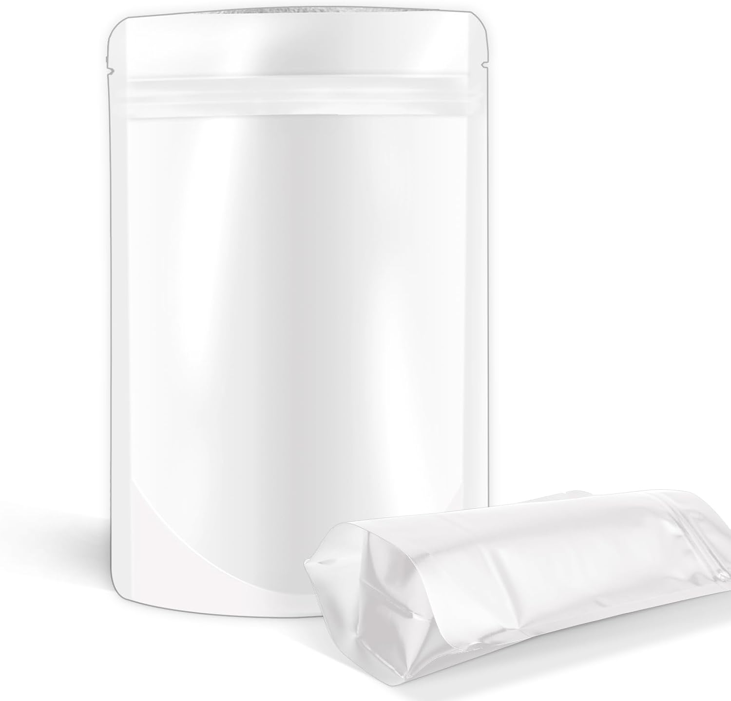4"x6" 120pcs Mylar Bags for Food Storage,Smell Proof Bag Resealable Food Storage Bags for Small Business, Stand-up Foil Pouch Packaging Treat Snack Packing for