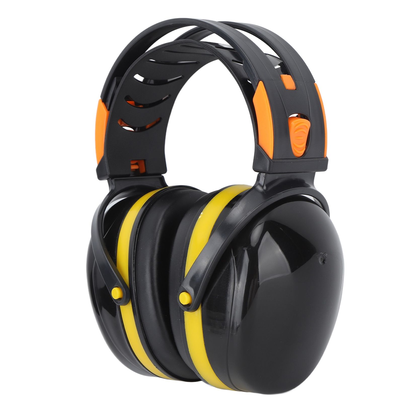 Noise Reduction Earmuffs Foldable Lightweight Hearing Protection Safety Over Head Ear Muff for Garden Shooting Mowing Black Yellow โ image 2