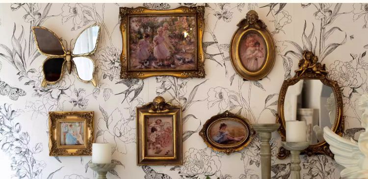 Vintage Resin Dragonfly Mirror Wall Art - Distressed Gold Finish, Handcrafted Decorative Insect Sculptures for Living Room, Bedroom, or Hallway - Unique โ image 4