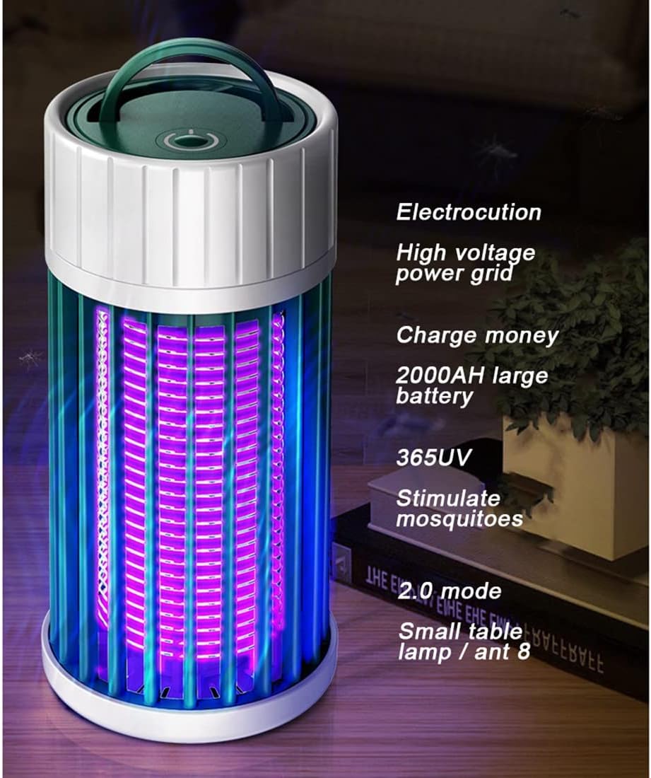 Outdoor Mosquito Trap - Rechargeable with UV Light (365 nm) - Silent and Portable - Can Also Be Used as a Night Light — image 3