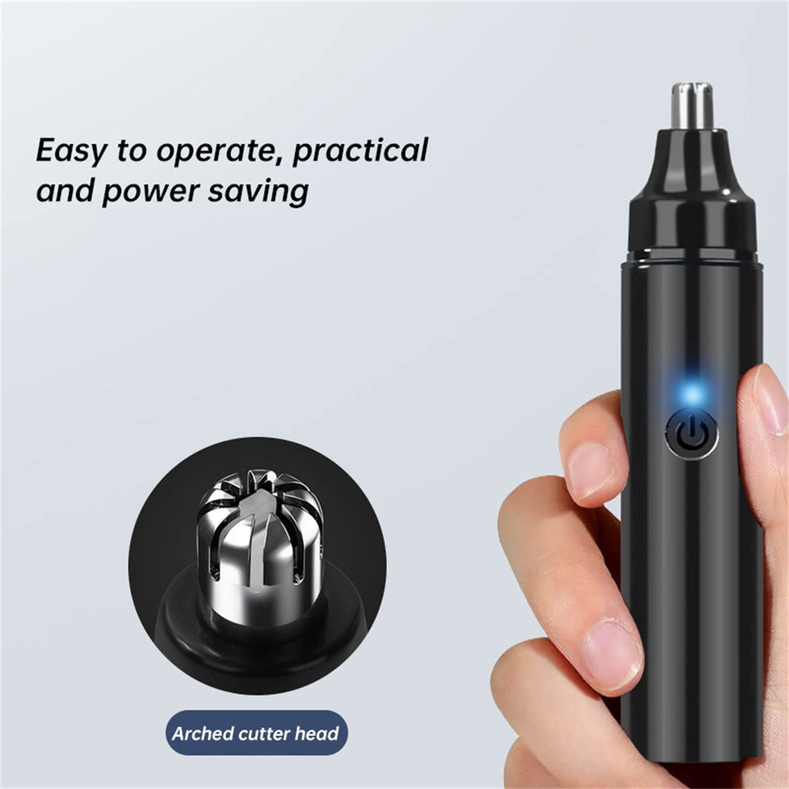 Electric Nose Ear Hair Trimmer Remover Men Rechargeable Electric Men's Nose Hair Trimmer Mini Beauty Salon Lighting β image 3