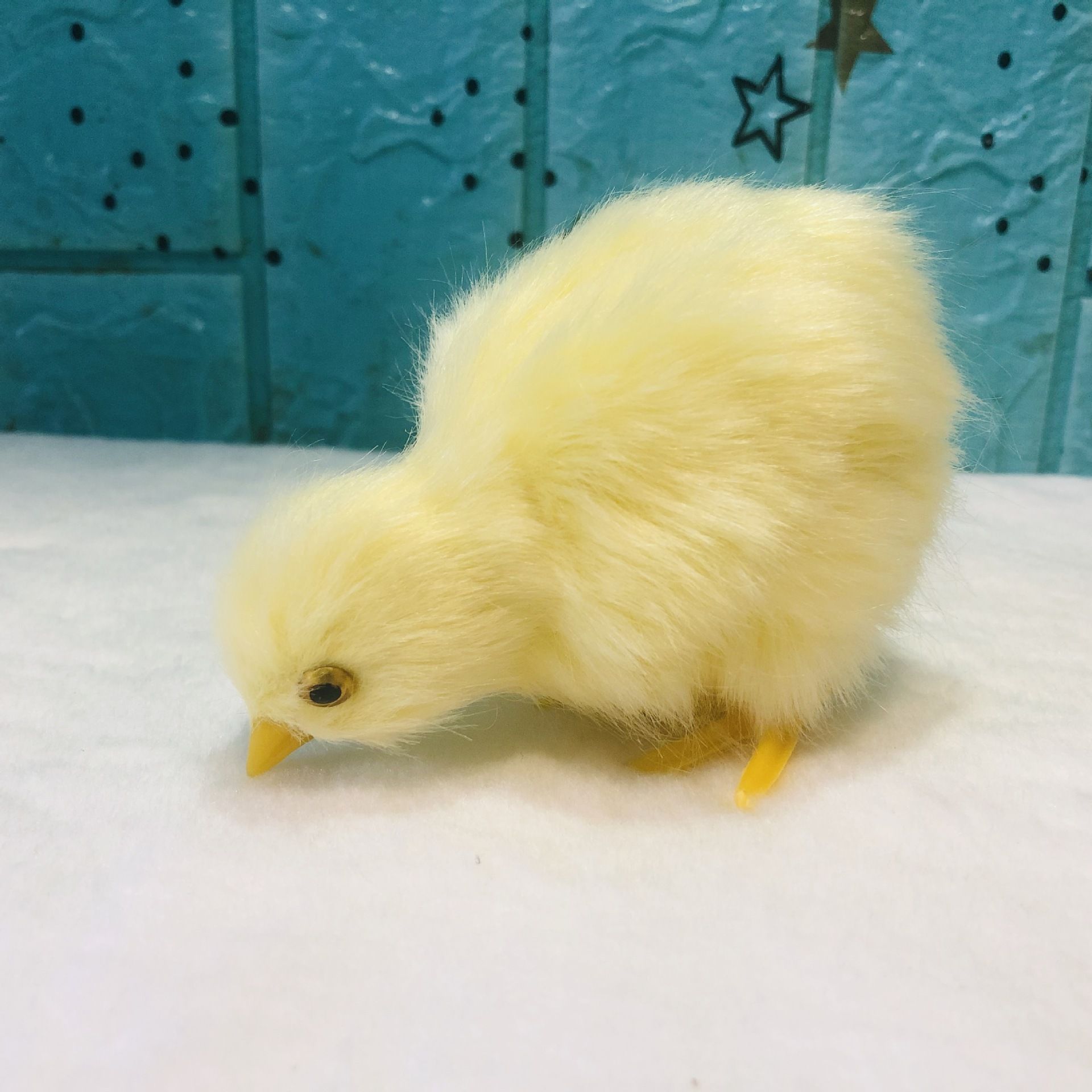 4 Pcs Realistic Plush Little Chick Figurine Lifelike Furry Animal Toy Simulated Chicken Sound Photography Props Easter Chicks โ image 4