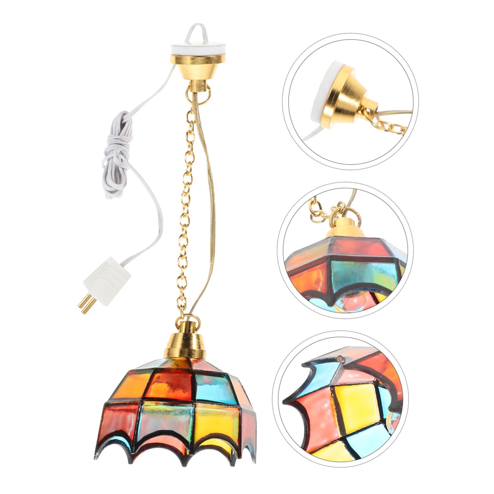 1pc Miniature Ceiling Light Mini Adornment Mini Hanging Lamp Light for Mini Adornment โ image 4