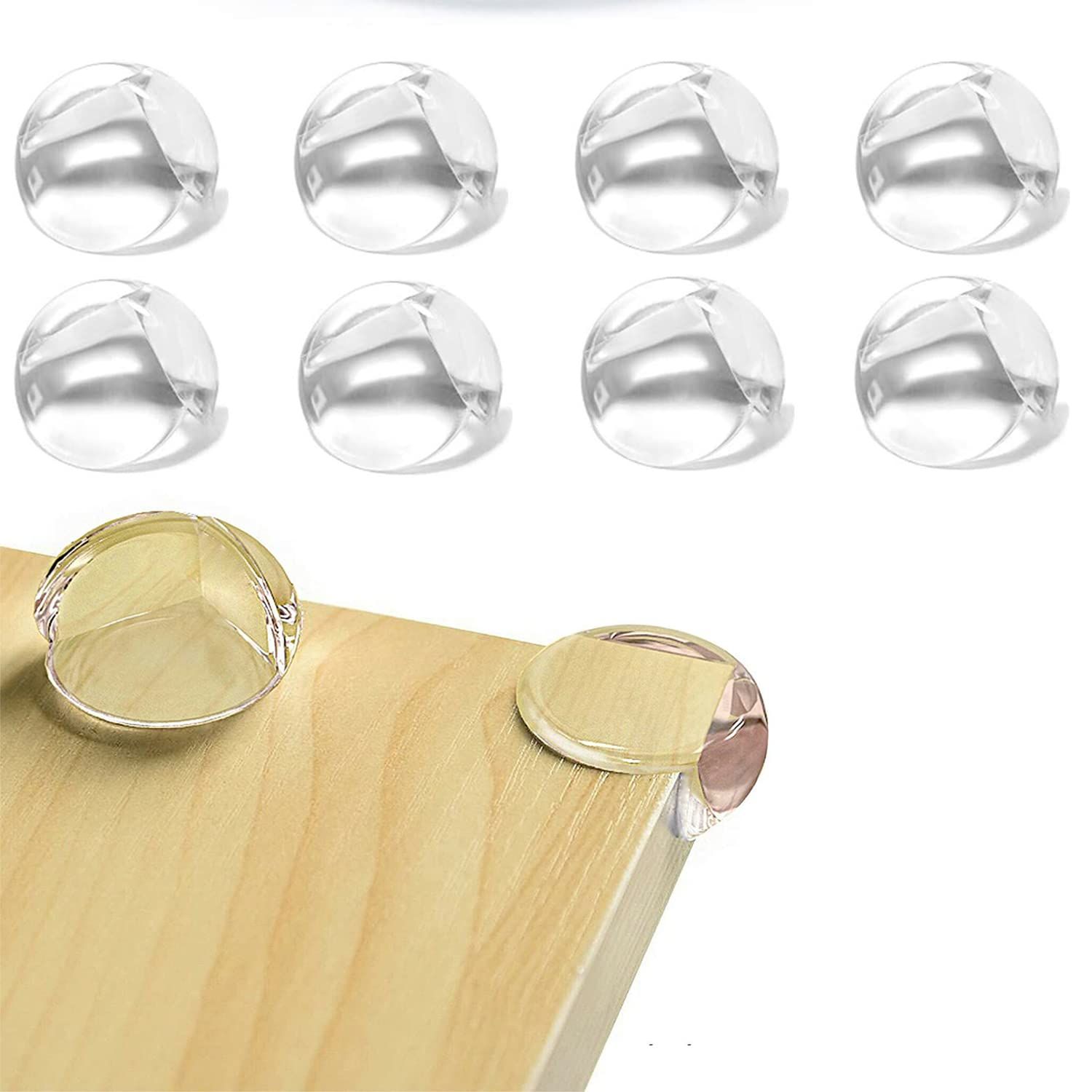 10 PCS Edge Corner Protector, Baby Proofing Guards, Clear Soft Silicone Bumper with Strong Adhesive Child Safety Edge
