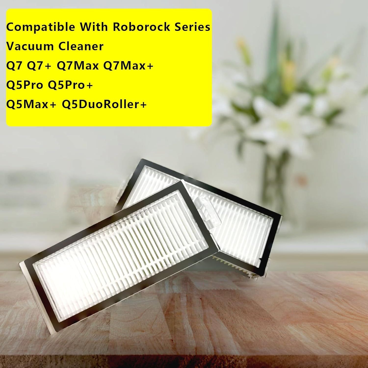Vacuum Filter Replacement Compatible with Xiaomi Roborock Q7 Q7+ Q7 Max Q7 Max+ Q5 Pro and Q5 Pro+ Robot Vacuum Cleaner (Not Fit for Q5 Q5+ S8 Pro Ultra S8+ โ image 3