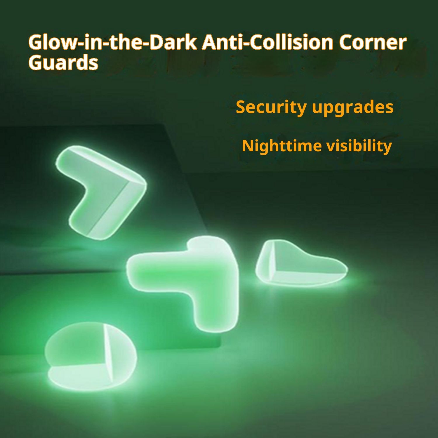 Luminous anti-collision corner protector Furniture Glass Table Desk Cupboard Corner Guards Clear Cushion Cover Protector Bumper 30pcs — image 3