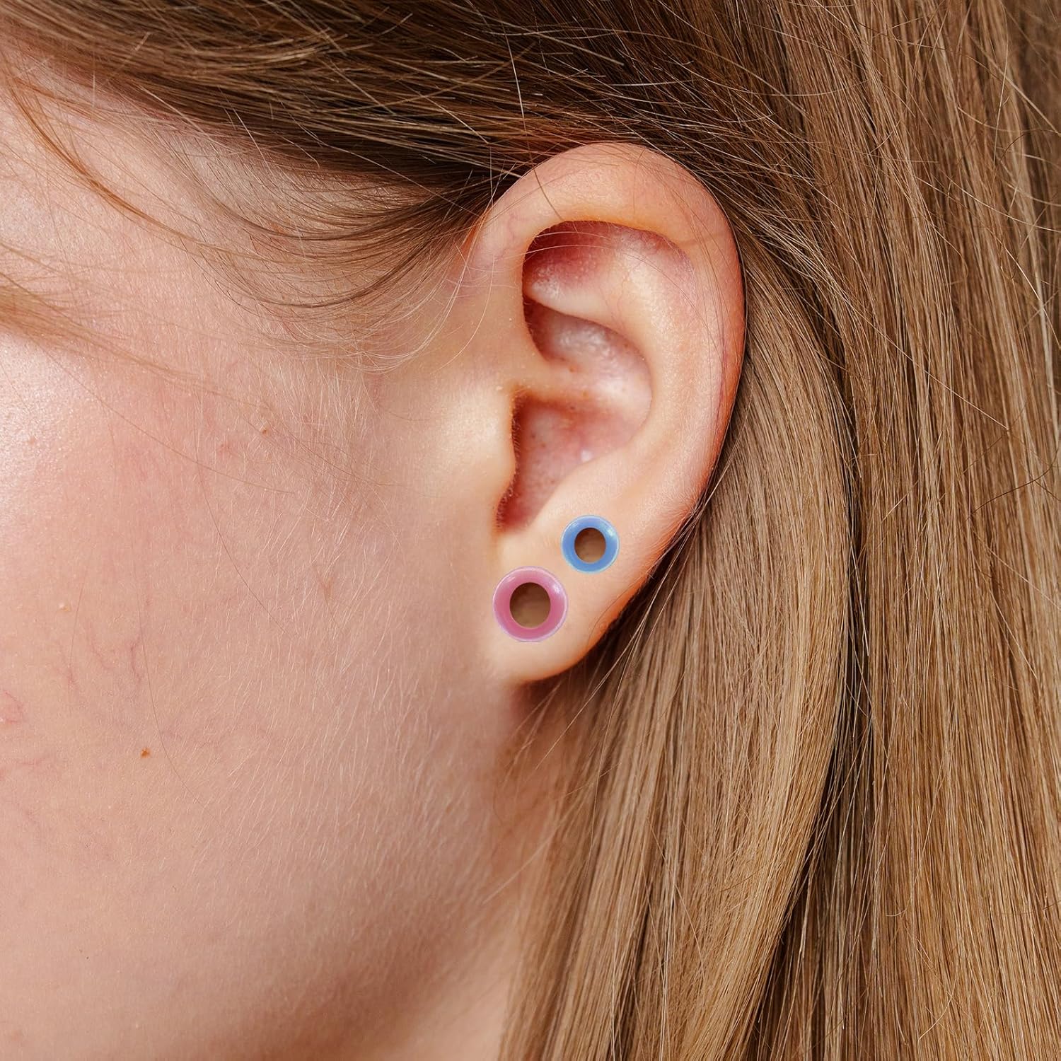 Silicone Ear Gauge, Flexible Ear Tunnels Plugs Double Flared Earring Stretchers Expander for Women Men — image 6