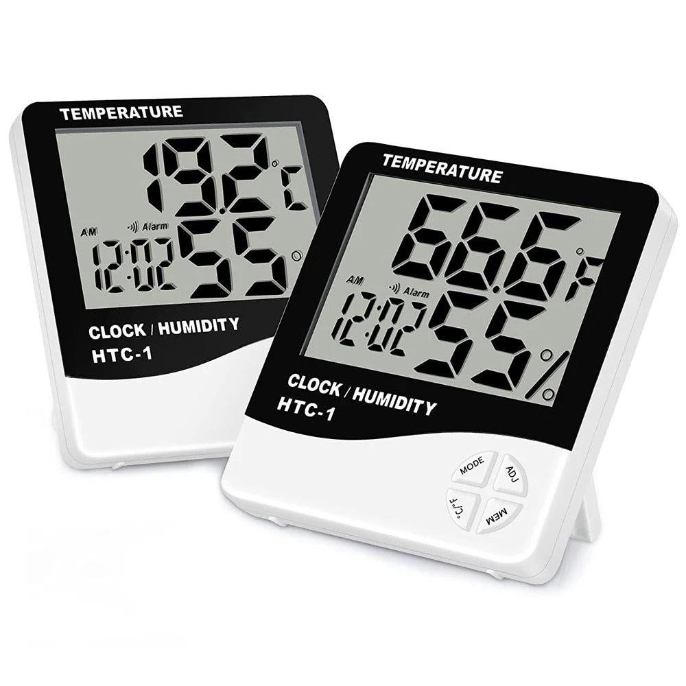 Miosh Indoor Temperature and Humidity Thermometer White — image 2
